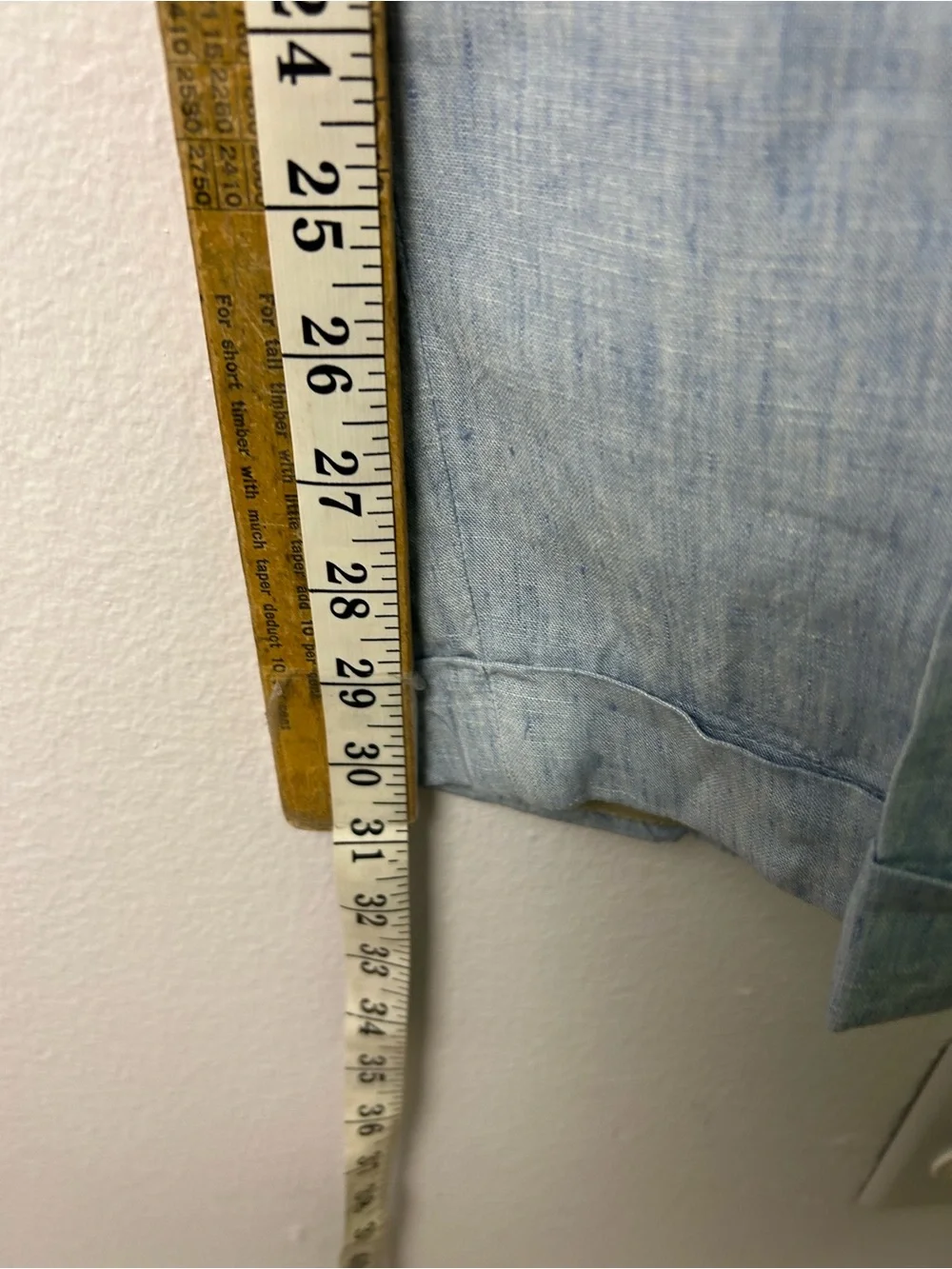 Hiltl Mens Size 40X30 100% Linen Classic Fit Trousers Pants Made in Romania
